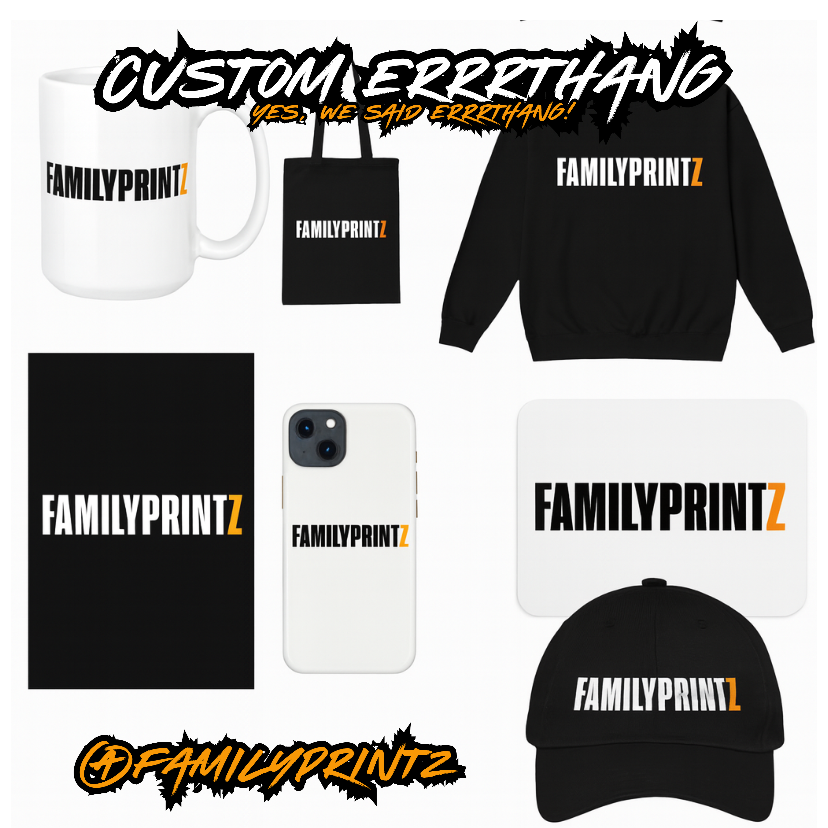 FamilyPrintz customized merch