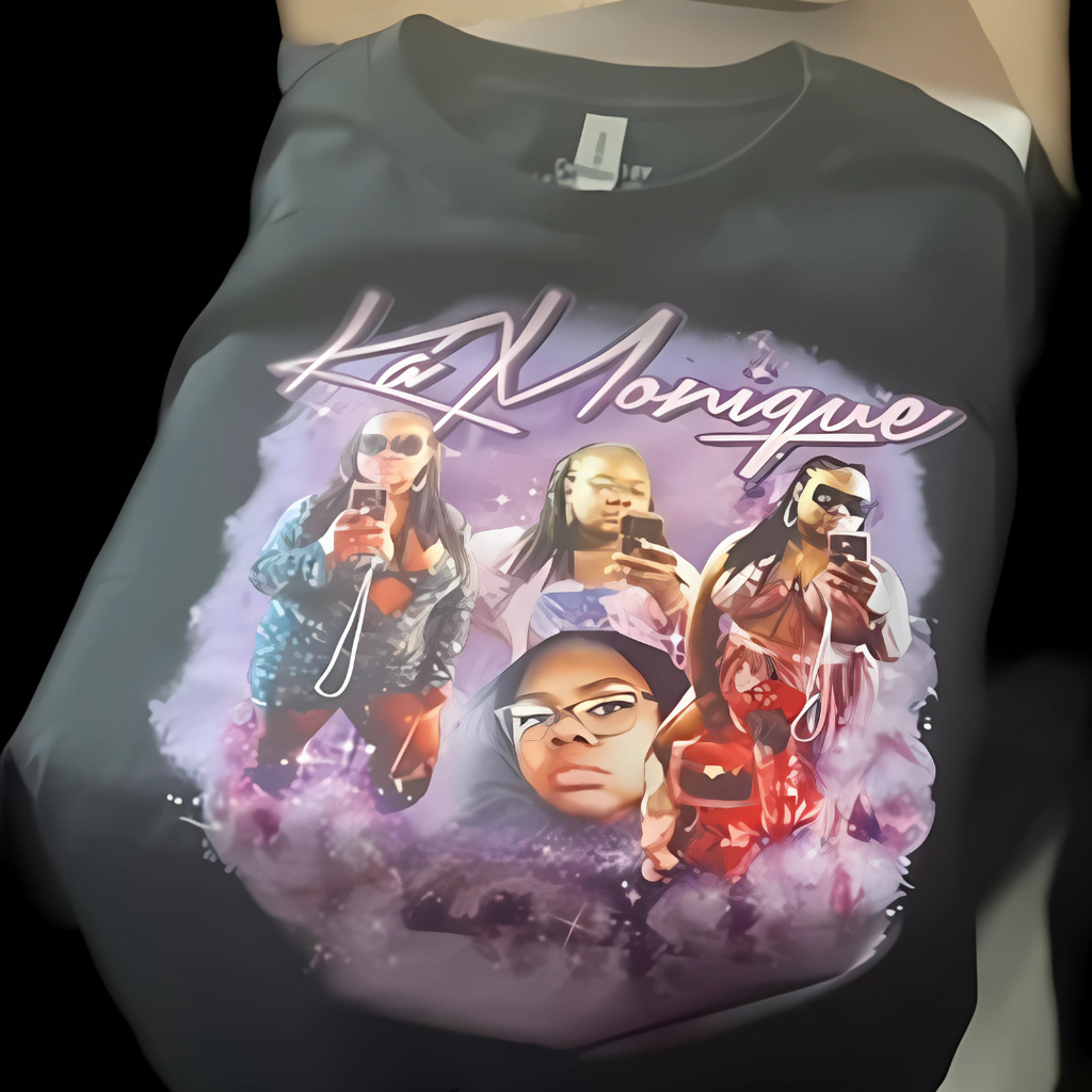 Custom printed t-shirt by FamilyPrintz in Portsmouth, VA – full-color design on front
